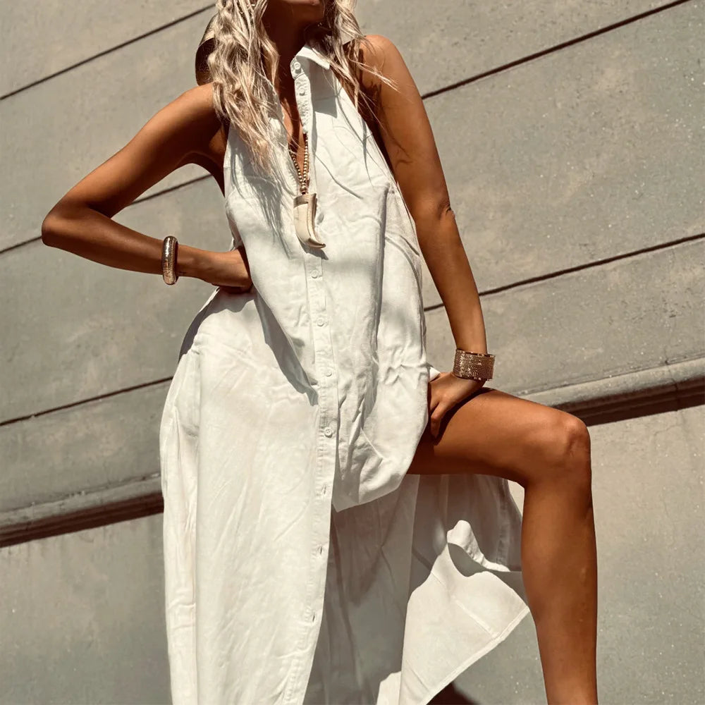 SOHO Spring Cotton Sleeveless Dress