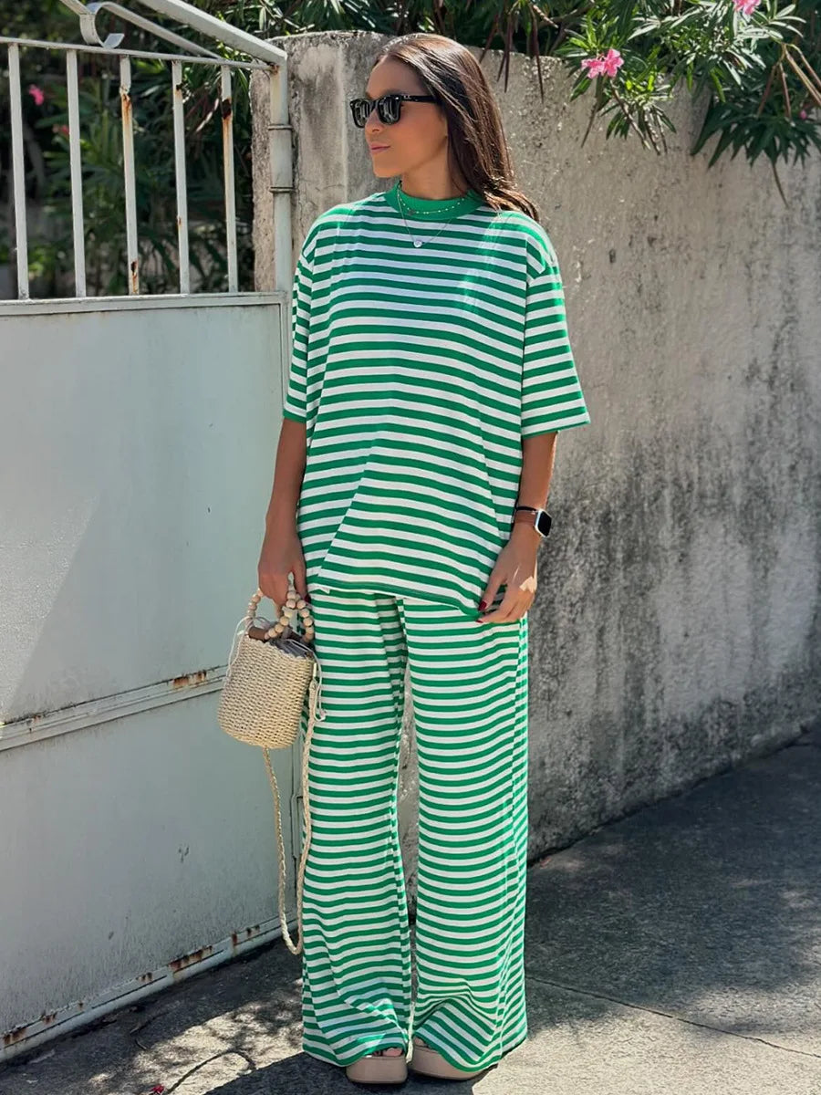 SOHO Spring Cotton Striped Set