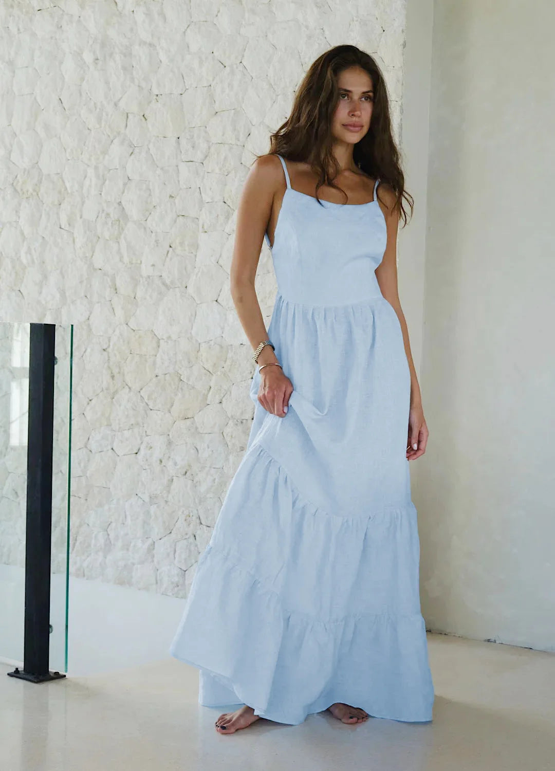 SOHO Spring Cotton Backless Dress