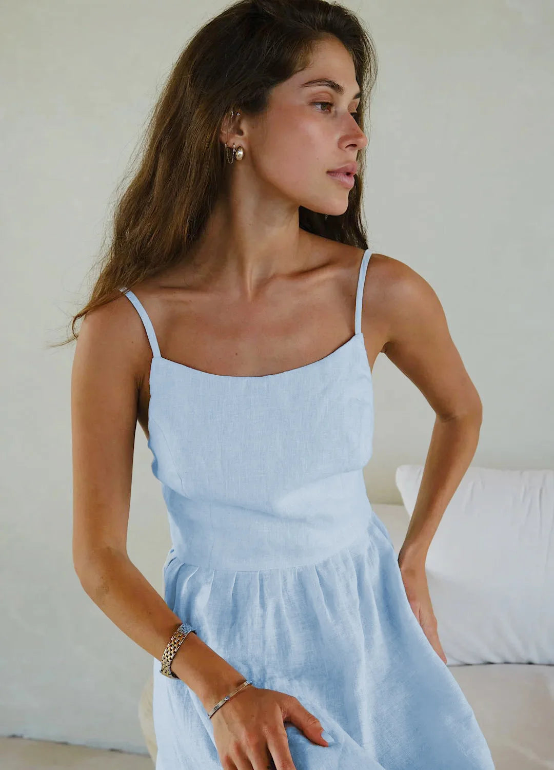 SOHO Spring Cotton Backless Dress