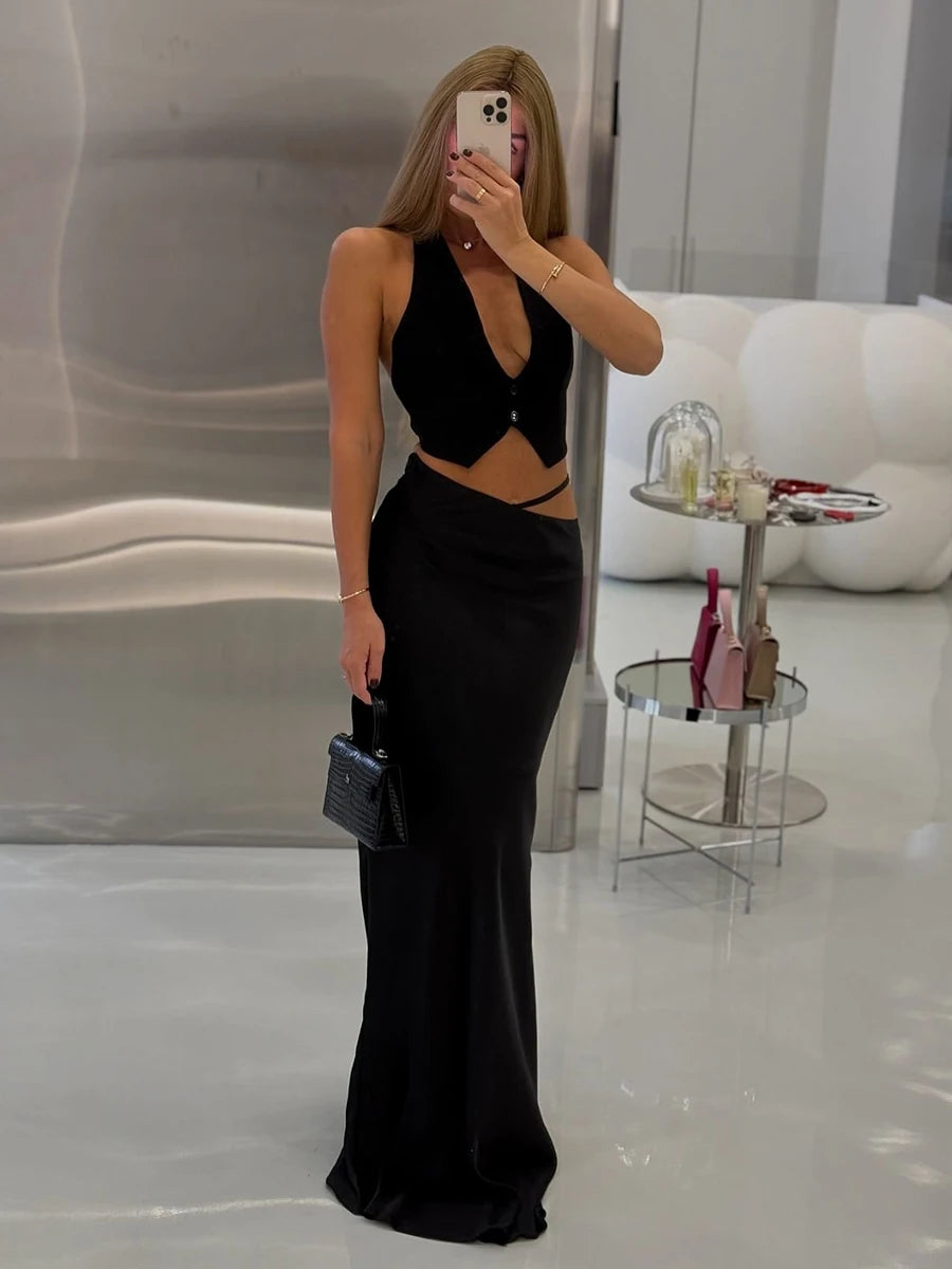 SOHO Lace Backless Set