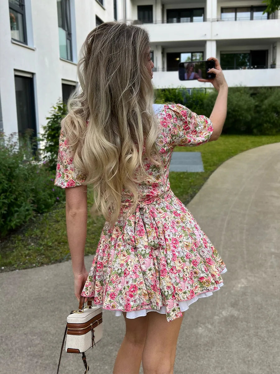 SOHO Summer Printed Mini Dress (2)