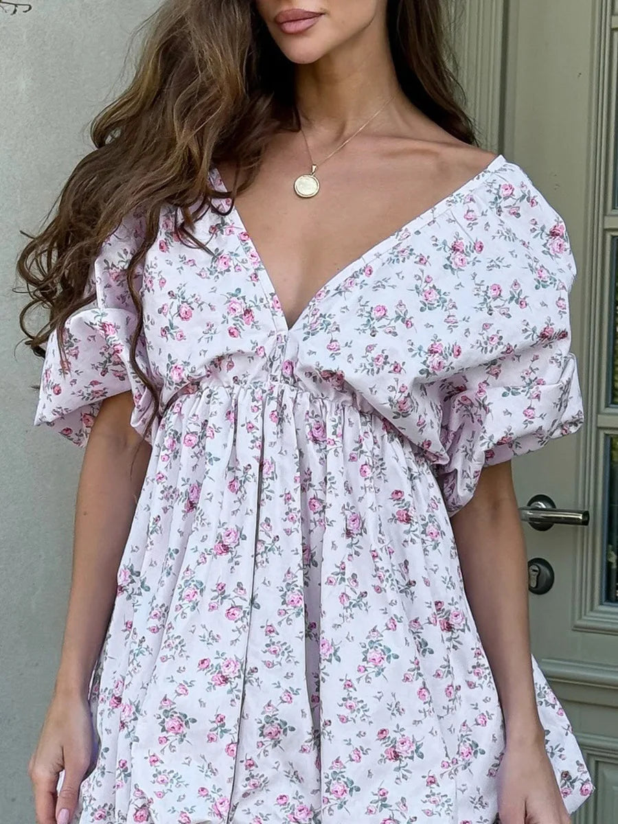 SOHO Spring Floral Mini Dress