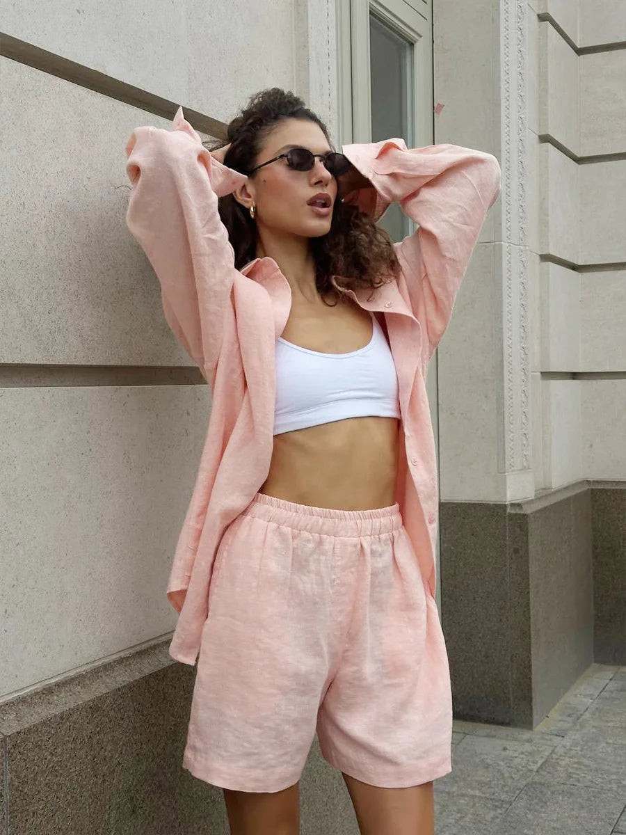SOHO Summer Cotton Long Sleeve Set