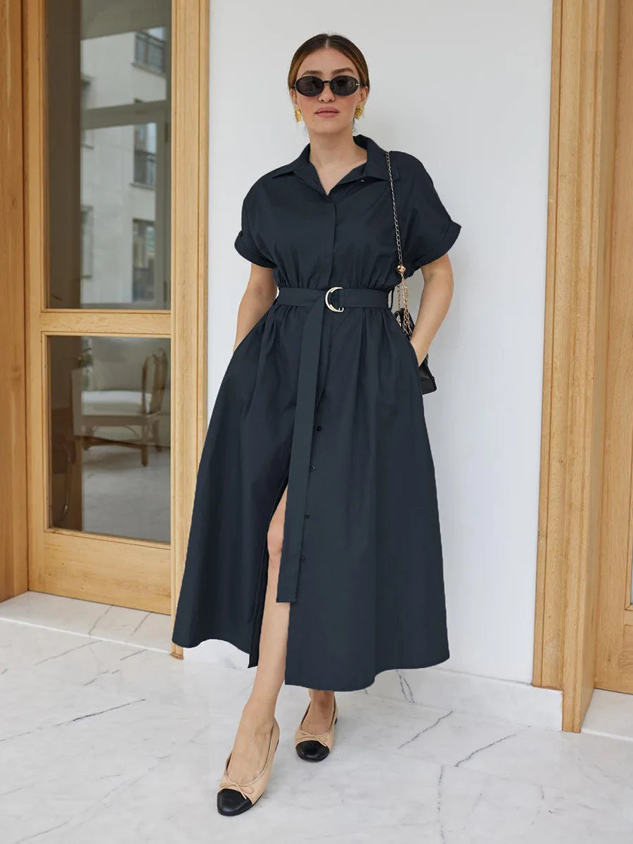 SOHO Summer Cotton Short Sleeve Dress