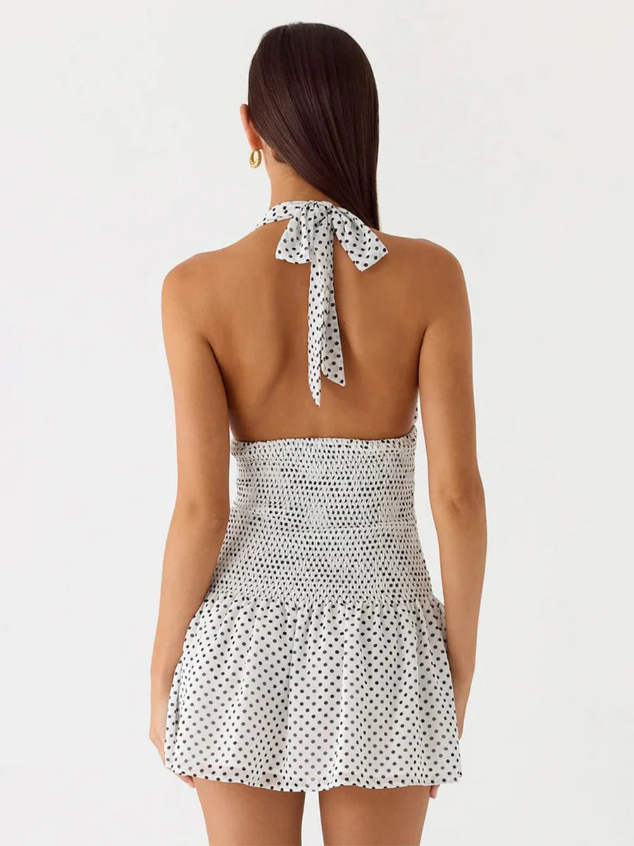 SOHO Summer Pleated Mini Dress