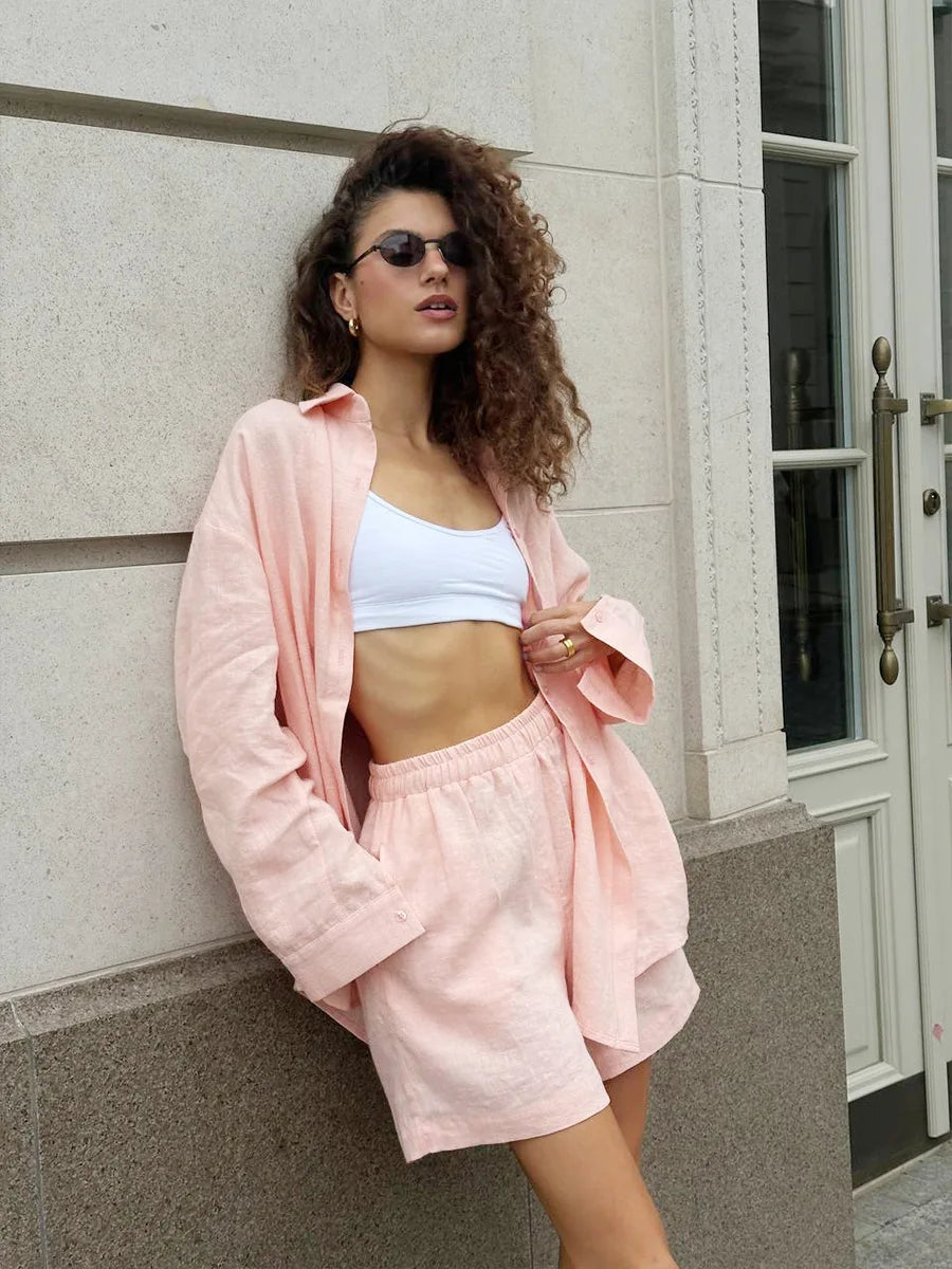 SOHO Summer Cotton Long Sleeve Set