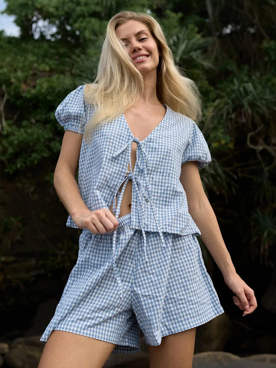 SOHO Summer Lace Short Sleeve Set
