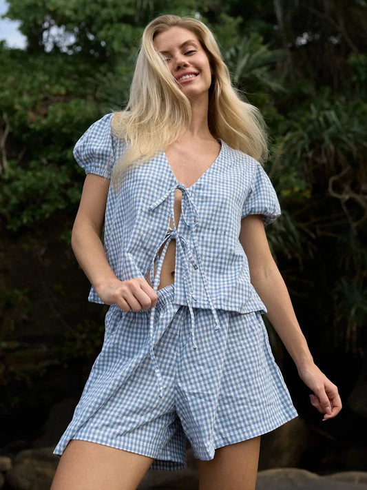 SOHO Summer Lace Short Sleeve Set