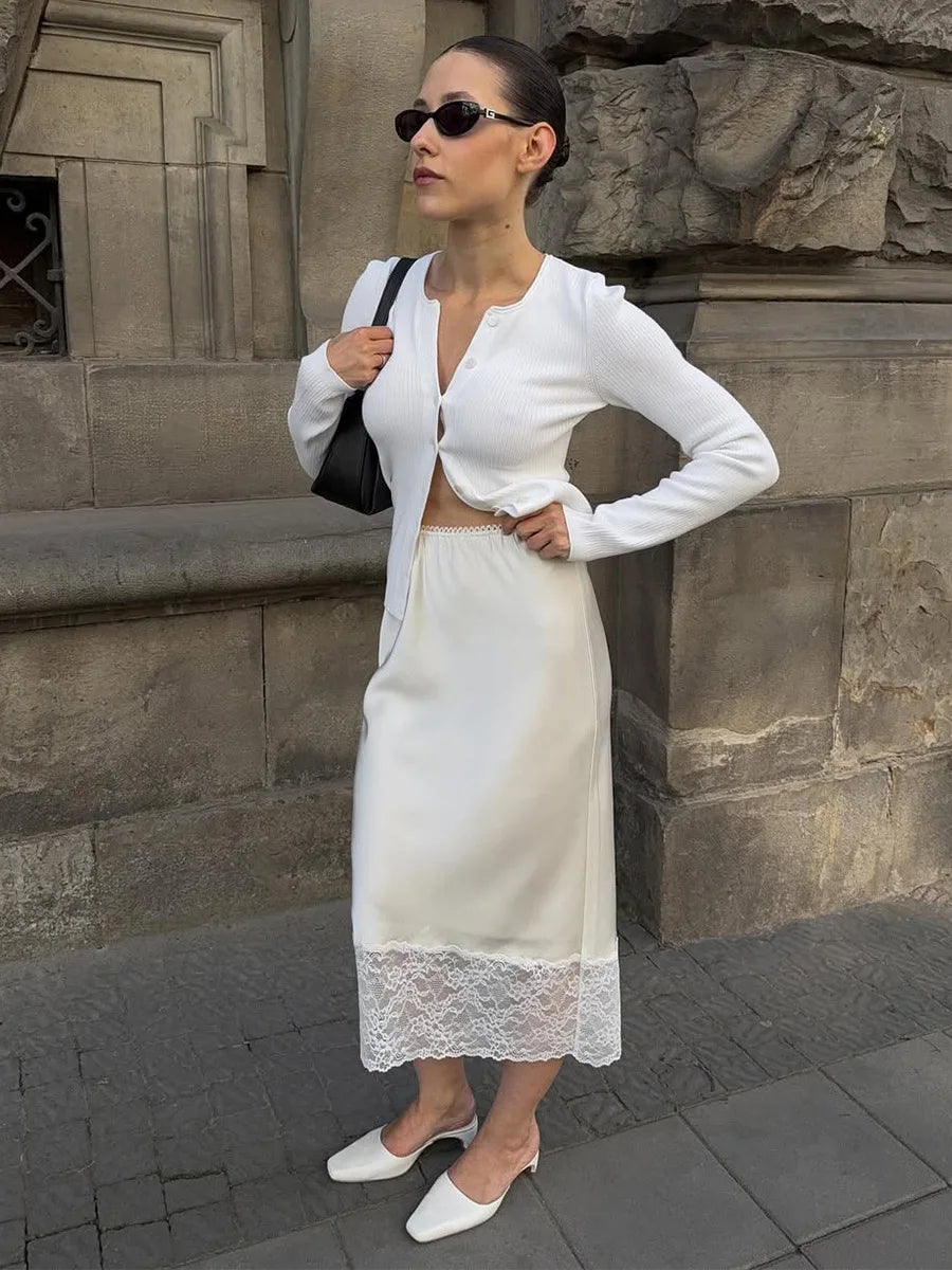 SOHO Summer Lace Elegant Skirt