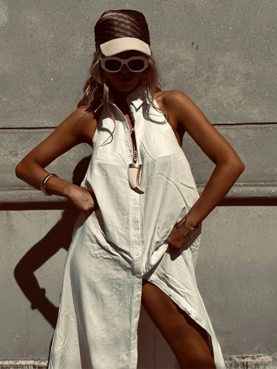 SOHO Spring Cotton Sleeveless Dress