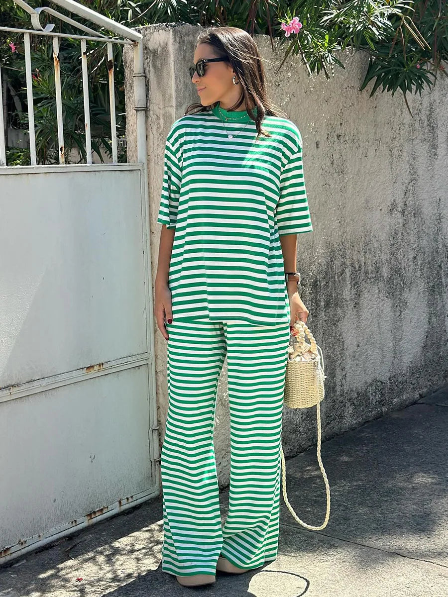 SOHO Spring Cotton Striped Set