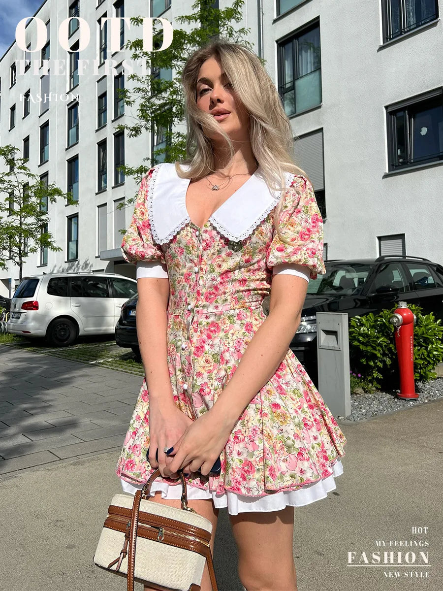 SOHO Summer Printed Mini Dress (2)