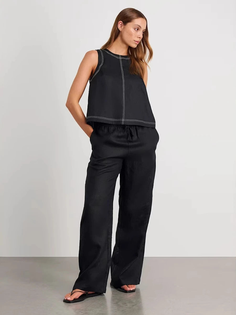 SOHO Spring Cotton Sleeveless Set