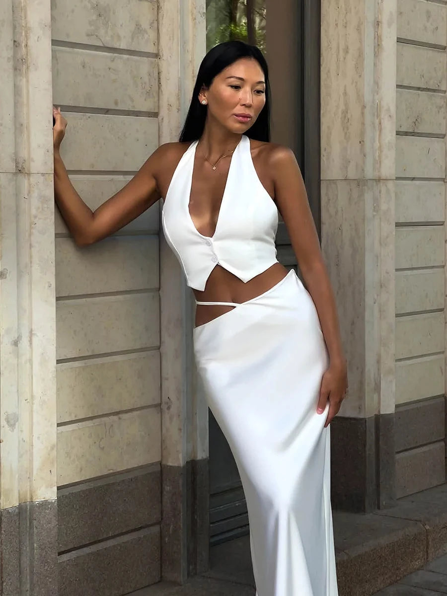 SOHO Lace Backless Set